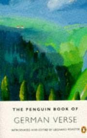 Tapa de German Verse, The Penguin Book of