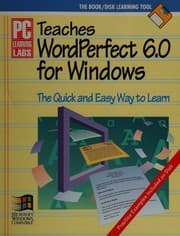 Tapa de PC Learning Labs teaches Wordperfect 6.0 for Windows