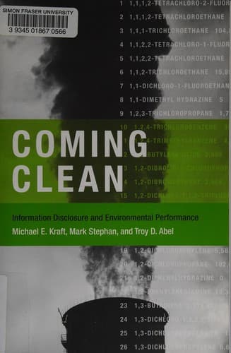 Tapa de Coming clean