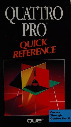 Tapa de Quattro pro quick reference