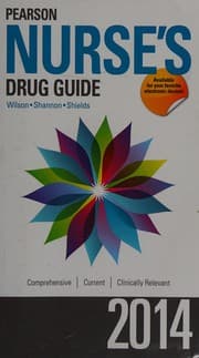 Tapa de Pearson Nurse's Drug Guide 2014--Retail Edition