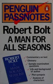 Tapa de Bolt's "Man for All Seasons" (Passnotes)
