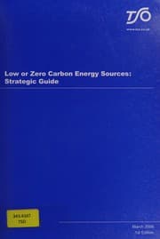 Tapa de Low or zero carbon energy sources