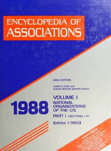Tapa de Encyclopedia of associations