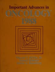 Tapa de Important advances in oncology 1988