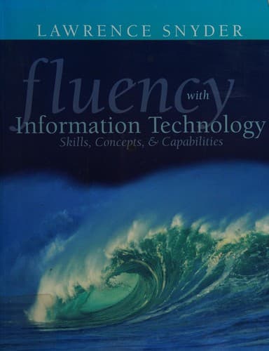 Tapa de Fluency with information technology