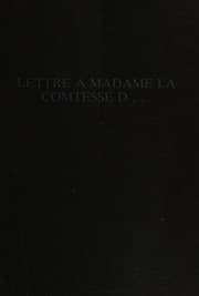 Tapa de Lettre à Madame la comtesse D--