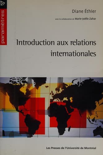 Tapa de Introduction aux relations internationales