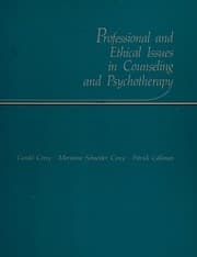 Tapa de Professional and ethical issues in counseling and psychotherapy