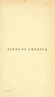 Tapa de The Birds of America Vol. VI