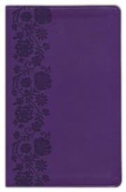 Tapa de NKJV, Reference Bible, Personal Size Large Print, Leathersoft, Purple, Red Letter Edition, Comfort Print