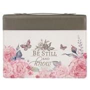 Tapa de Be Still and Know Butterflies Bible Cover