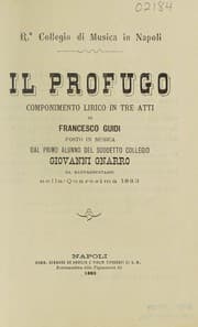Tapa de Il profugo