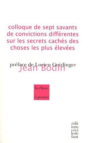 Tapa de Colloque de Sept Savants de Convictions Differentes...