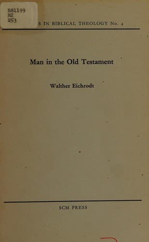 Tapa de Man in the Old Testament