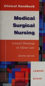 Tapa de Clinical handbook, medical surgical nursing