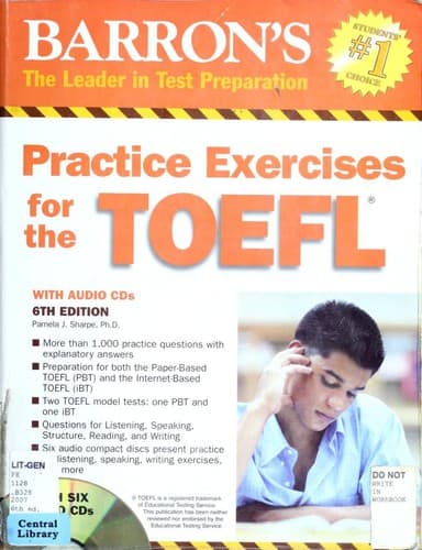 Tapa de Practice Exercises for the TOEFL with Audio CDs