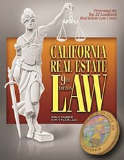 Tapa de California Real Estate Law 9th Edition