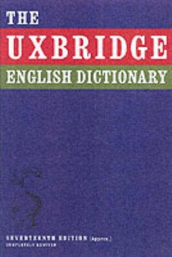 Tapa de Uxbridge English Dictionary