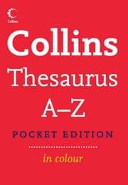 Tapa de Collins thesaurus A-Z