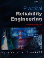 Tapa de Practical reliability engineering