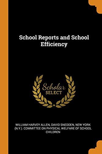 Tapa de School Reports and School Efficiency