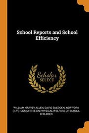 Tapa de School Reports and School Efficiency