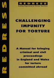 Tapa de Challenging impunity for torture