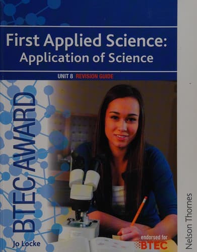 Tapa de Btec first applied science
