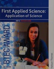 Tapa de Btec first applied science