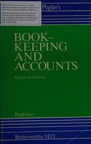 Tapa de Spicer and Pegler's book-keeping and accounts