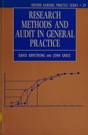Tapa de Research methods and audit on general practice