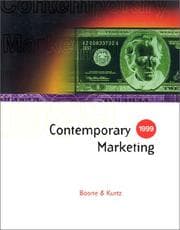 Tapa de Contemporary Marketing 1999