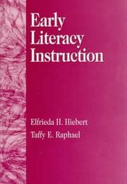 Tapa de Early literacy instruction