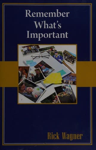 Tapa de Remember what's important