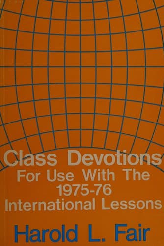 Tapa de Class devotions