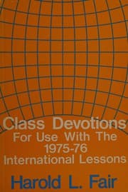 Tapa de Class devotions