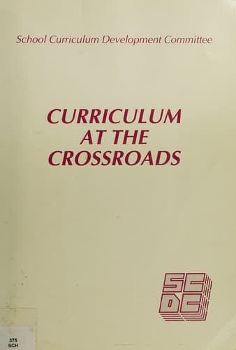 Tapa de Curriculum at the crossroads