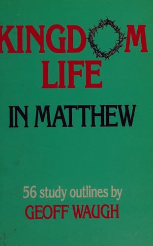 Tapa de Kingdom Life in Matthew