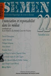 Tapa de Enonciation et responsabilité dans les médias