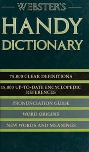 Tapa de Webster's handy dictionary