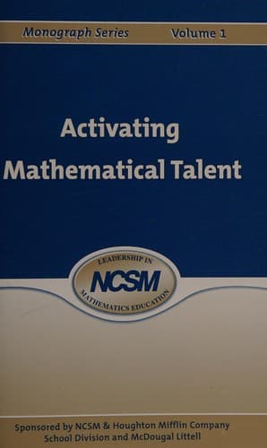 Tapa de Activating mathematical talent