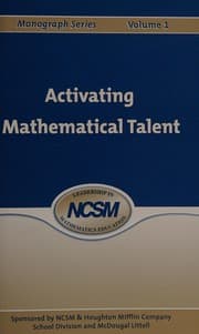 Tapa de Activating mathematical talent