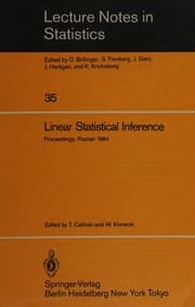 Tapa de Linear statistical inference