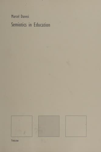 Tapa de Semiotics in education