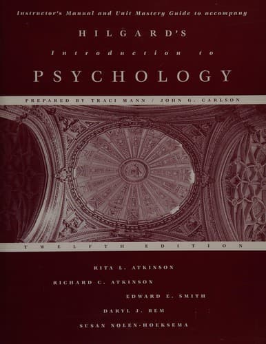 Tapa de Introduction to Psychology