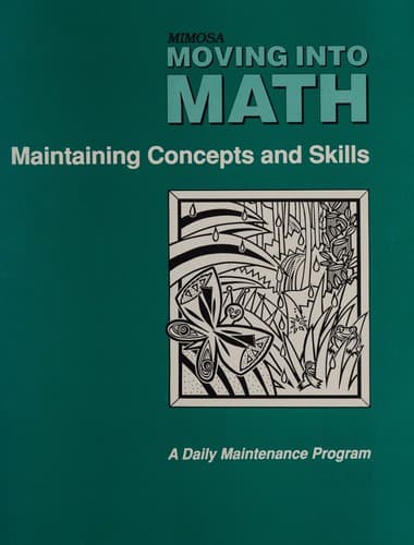 Tapa de Maintaining Concepts and Skills/Grade 3