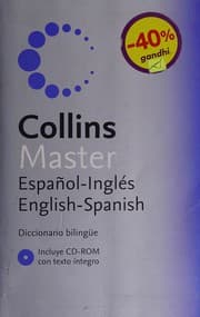 Tapa de Collins Spanish dictionary