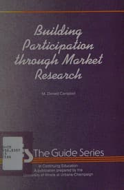 Tapa de Building Participation Through Market Research (Guide Series / University of Illinois at Urbana-Champaign)