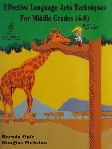 Tapa de Effective language arts techniques for middle grades